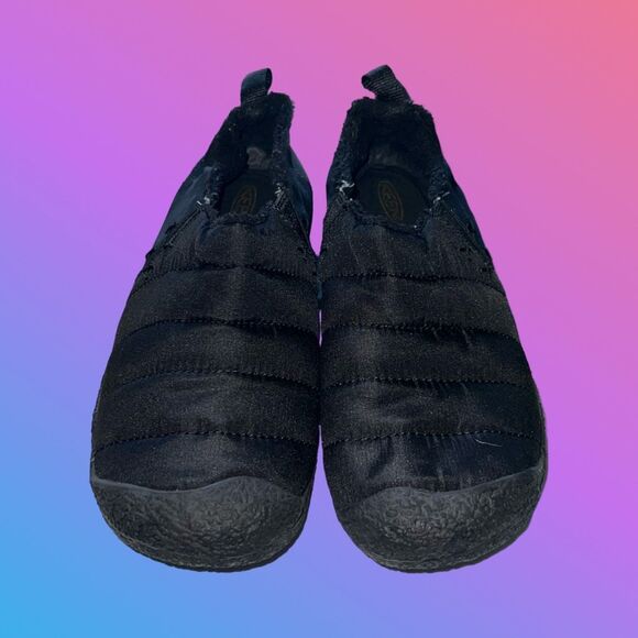 Keen Womens Howser II Black Felt Quilted Slip On Shoes Loafers Size US 8.5 - Picture 2 of 7
